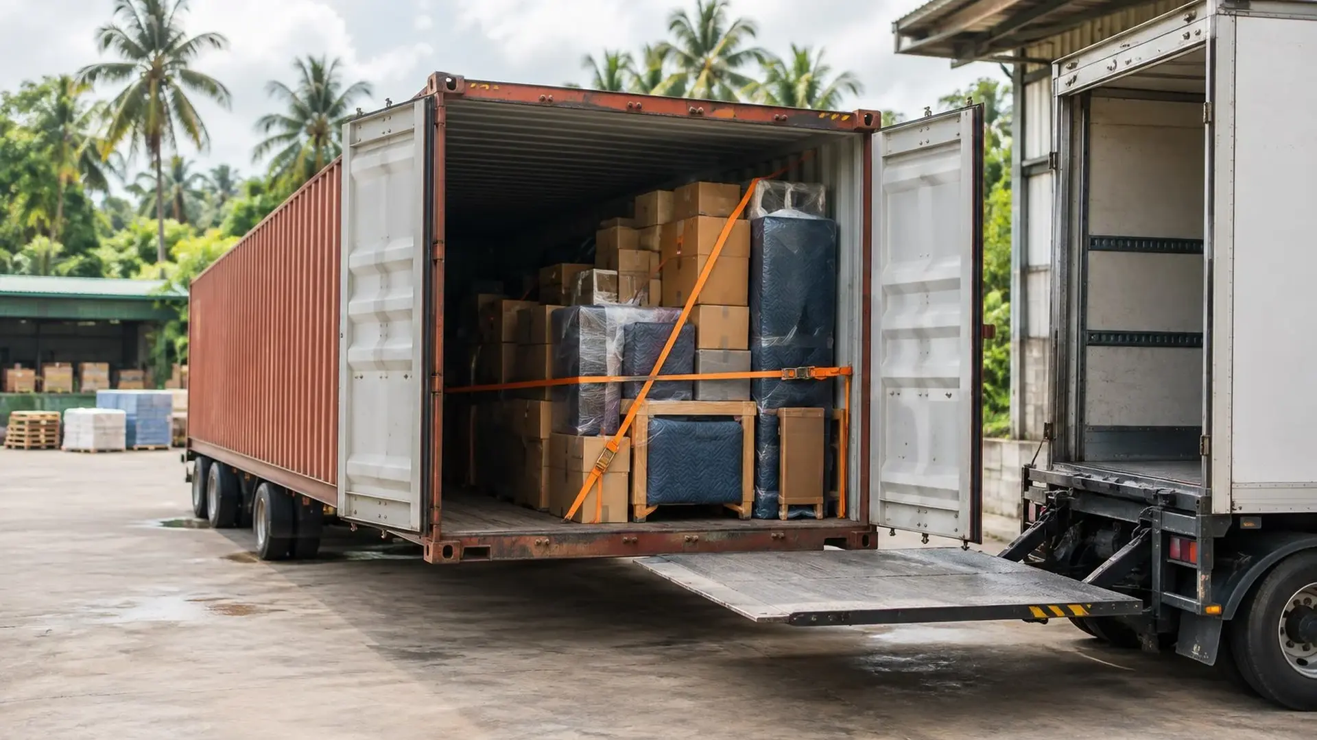 Bali export container loading, ExportBali shipping and logistics